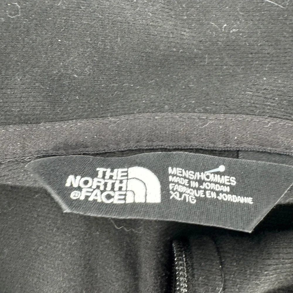 The North Face Mens XL Black Quarter Zip Pullover QTS Logo Performance Fleece XL
